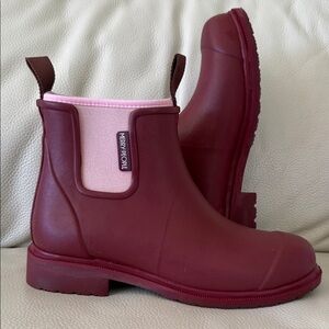 Merry People Burgundy Chelsea Boots